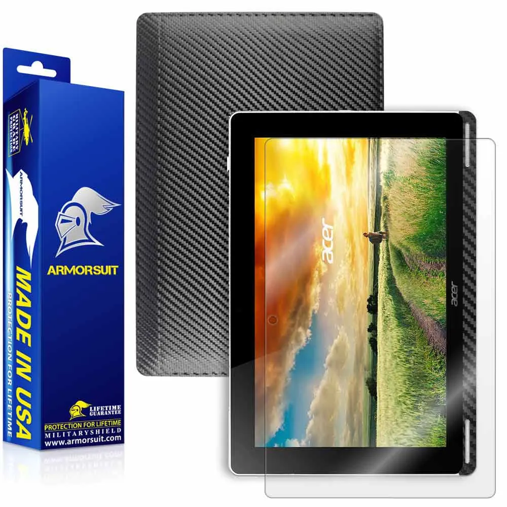 Acer Aspire Switch 10 (SW5-012) Screen Protector   Black Carbon Fiber Skin