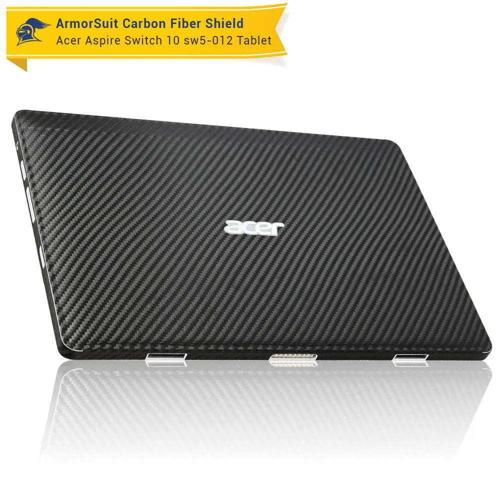 Acer Aspire Switch 10 (SW5-012) Screen Protector   Black Carbon Fiber Skin