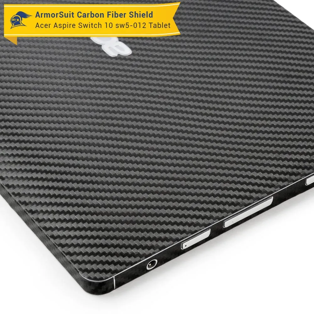 Acer Aspire Switch 10 (SW5-012) Screen Protector   Black Carbon Fiber Skin