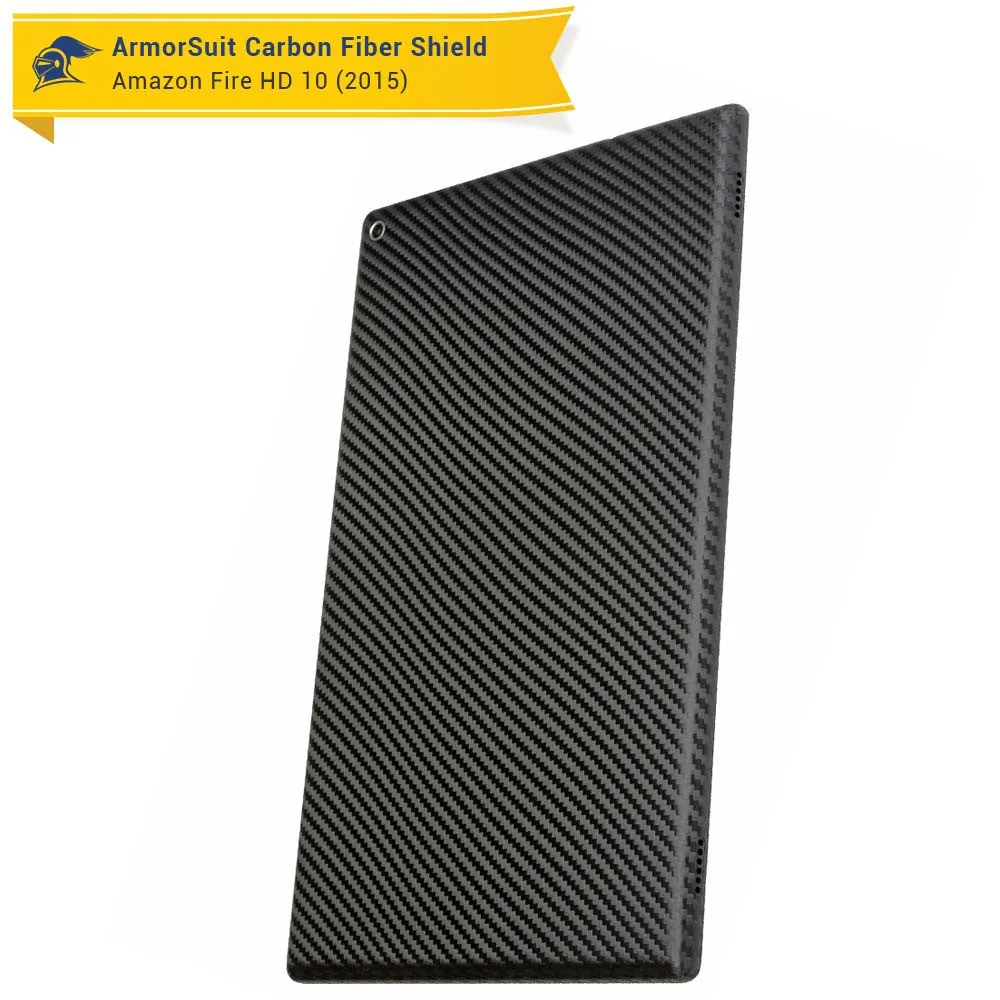 Amazon Fire HD 10 Screen Protector (10.1" - 2015 Edition)   Black Carbon Fiber
