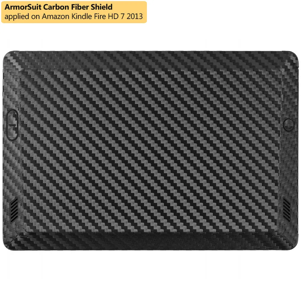 Amazon Kindle Fire HD 7" 2013 (2nd Generation) Screen Protector   Black Carbon Fiber Film Protector