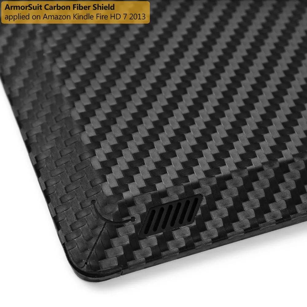 Amazon Kindle Fire HD 7" 2013 (2nd Generation) Screen Protector   Black Carbon Fiber Film Protector