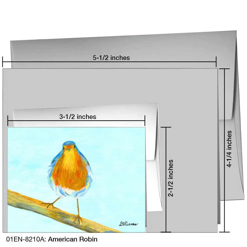 American Robin, Greeting Card (8210A)