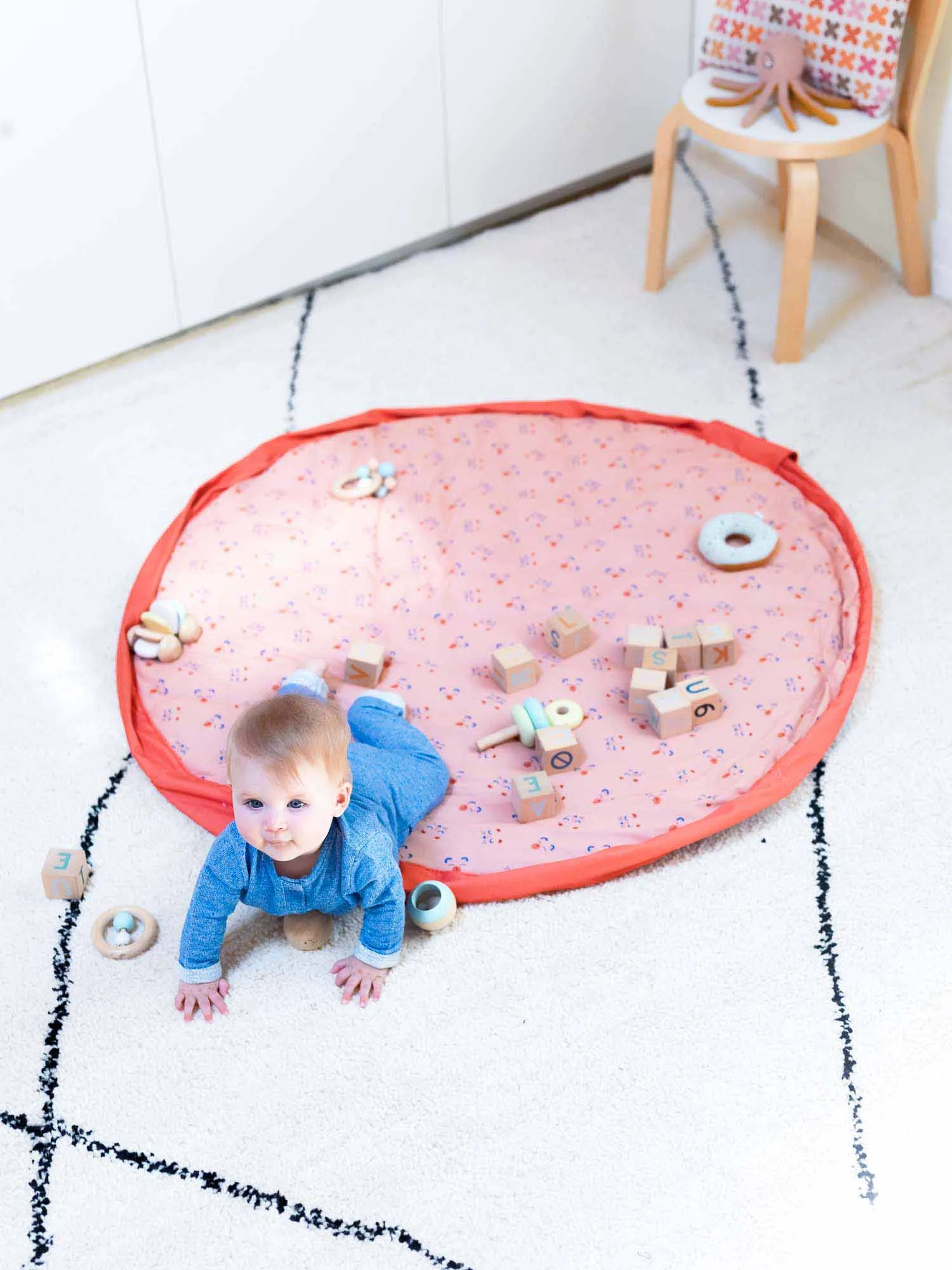 Animal Faces baby playmat - bag