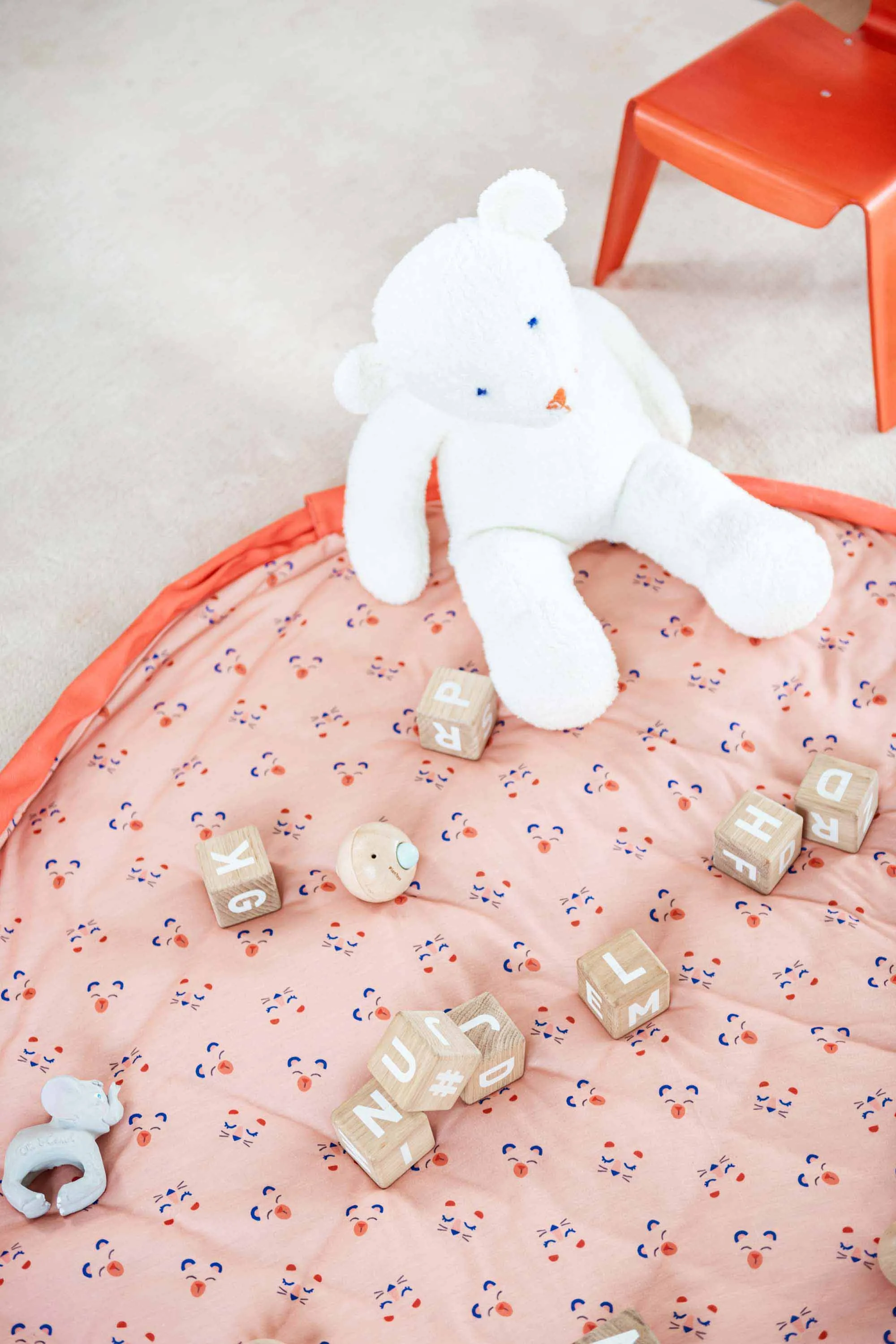 Animal Faces baby playmat - bag