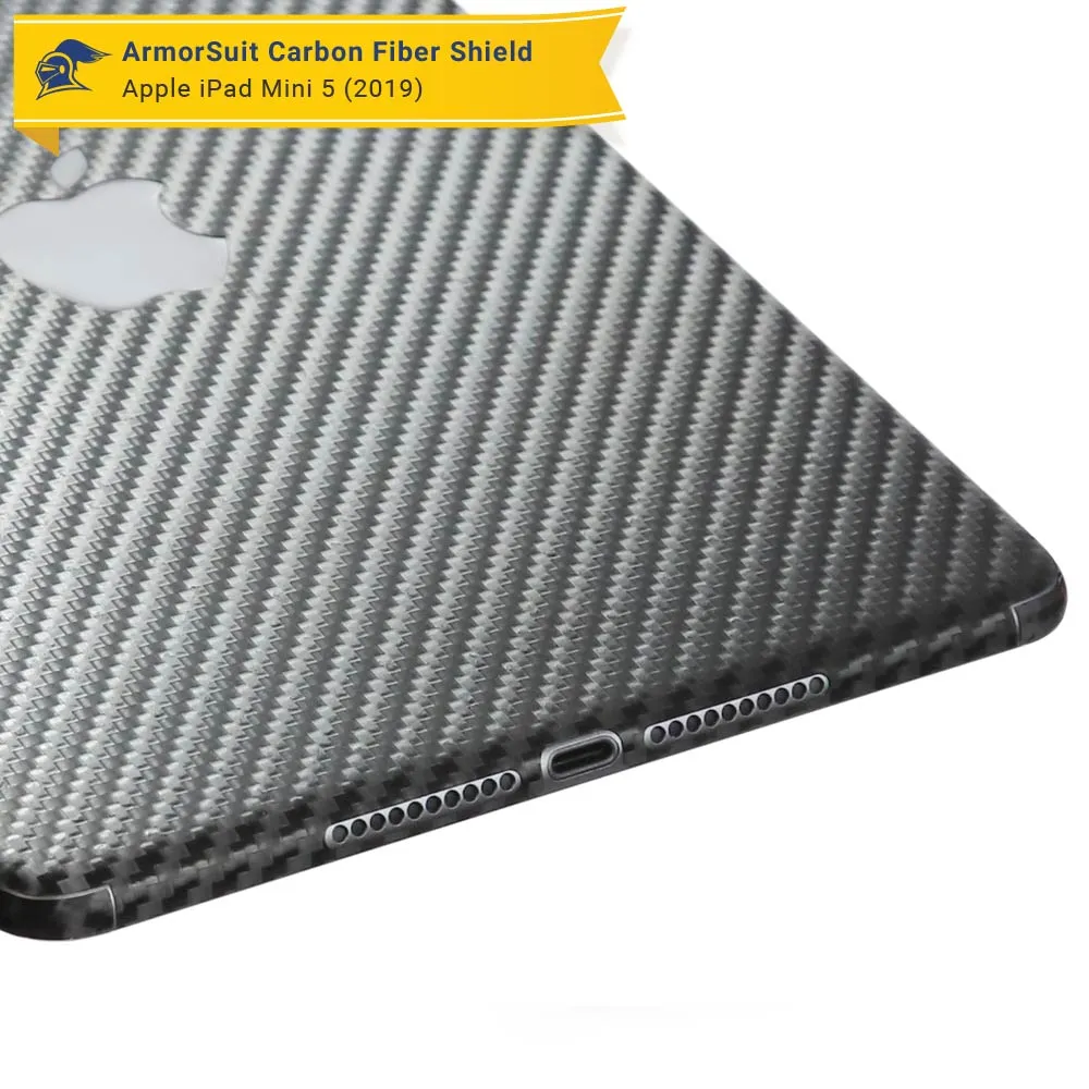 Apple iPad Mini 5 (2019) WiFi ONLY Screen Protector   Carbon Fiber Skin