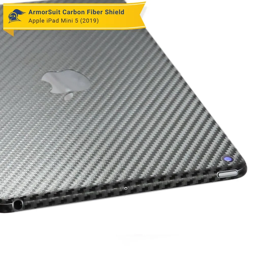 Apple iPad Mini 5 (2019) WiFi ONLY Screen Protector   Carbon Fiber Skin