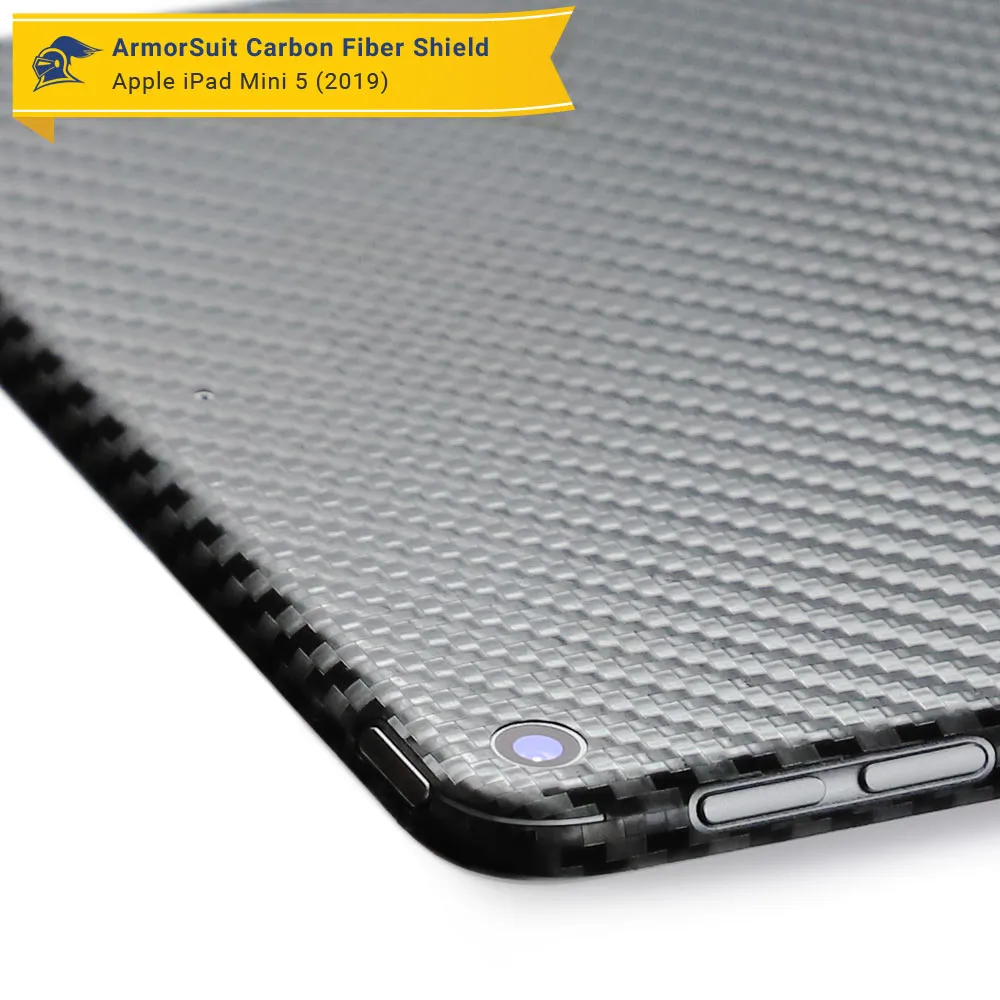 Apple iPad Mini 5 (2019) WiFi ONLY Screen Protector   Carbon Fiber Skin