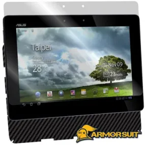Asus Transformer Prime TF201 Screen Protector   Black Carbon Fiber Skin Protector