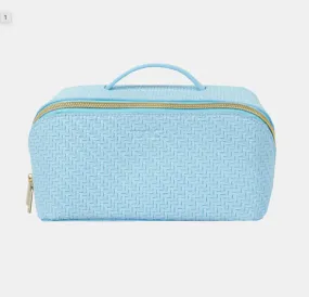 Bluebell Herringbone Beauty Bag-Medium