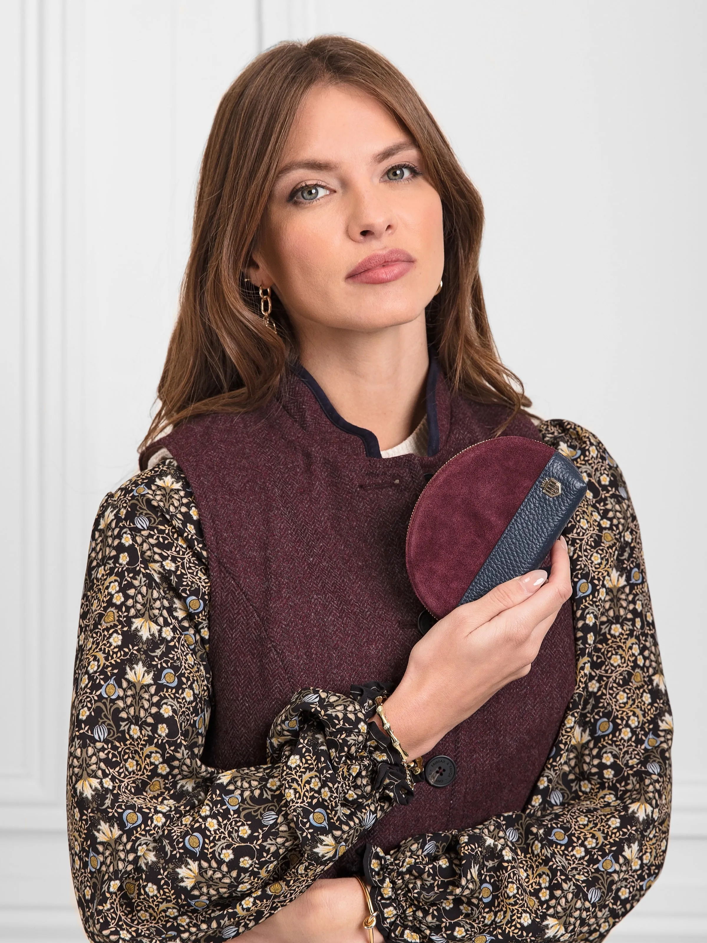Chiltern Coin Purse - Plum & Navy (Store Exclusive)