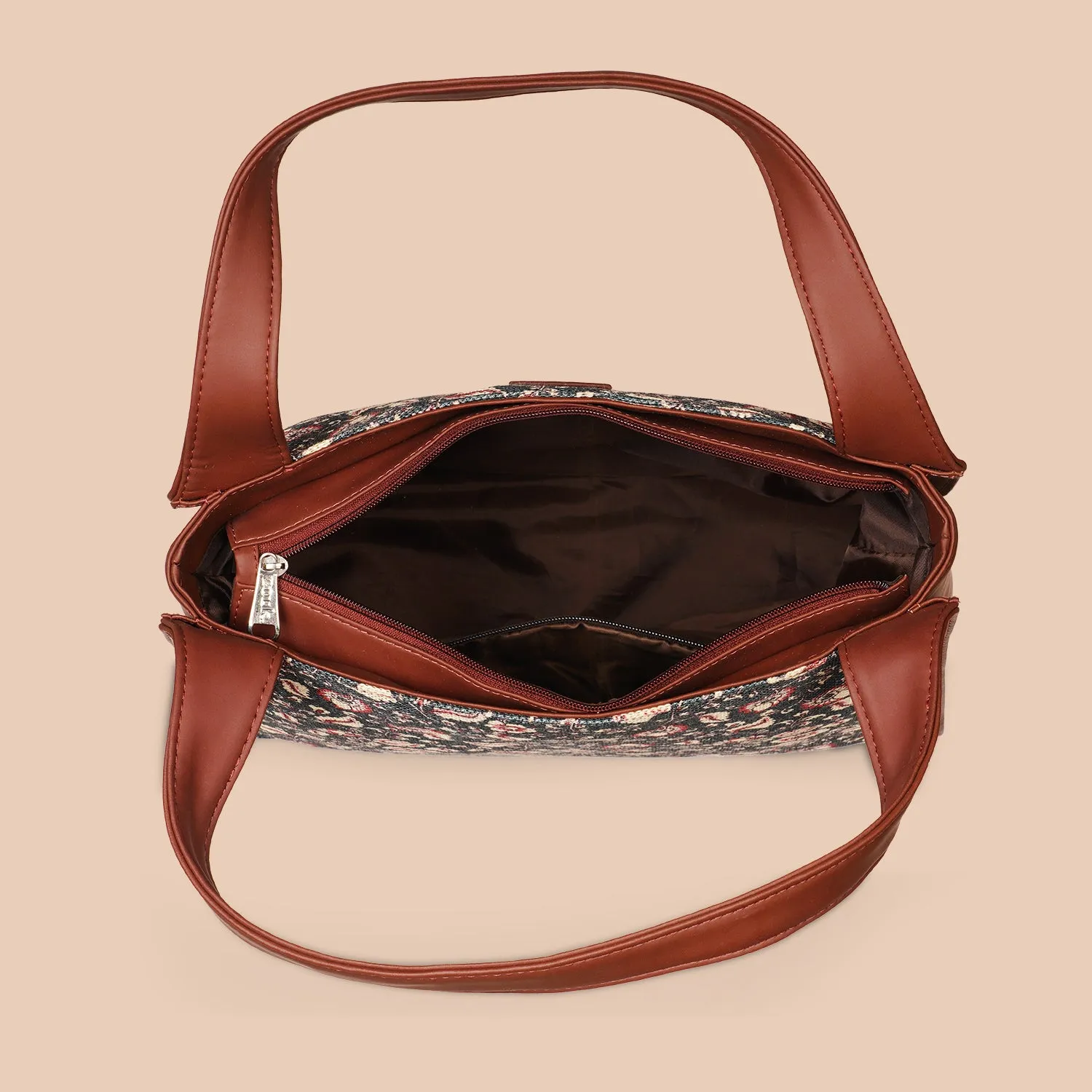 Chittoor Blue Kalamkari Trapezia Tote
