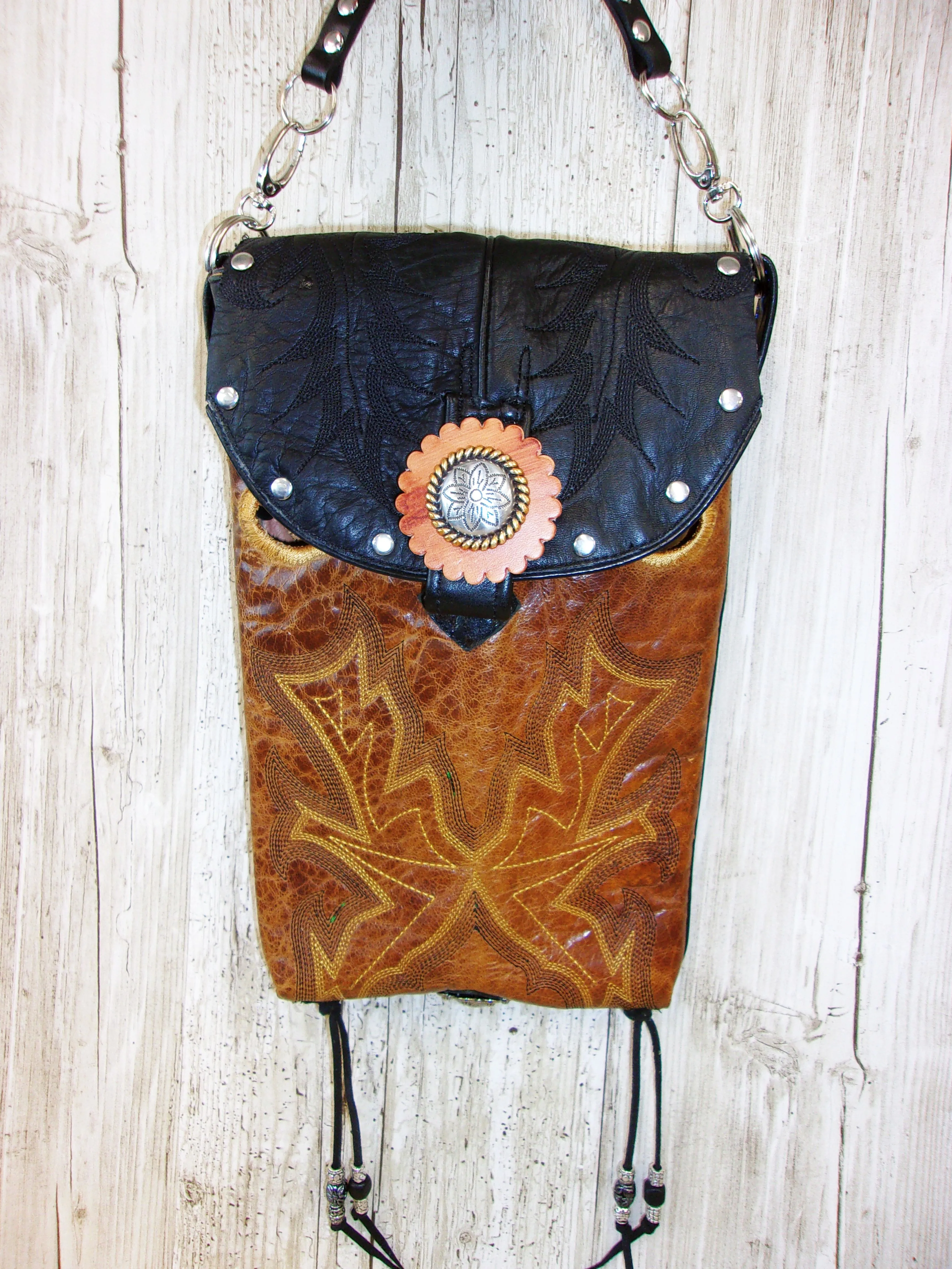 Cowboy Boot Crossbody Hipster Purse HP991