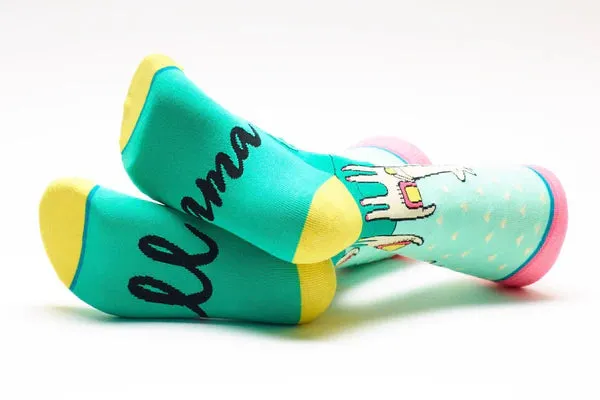 Crew Socks in No Prob-Lama