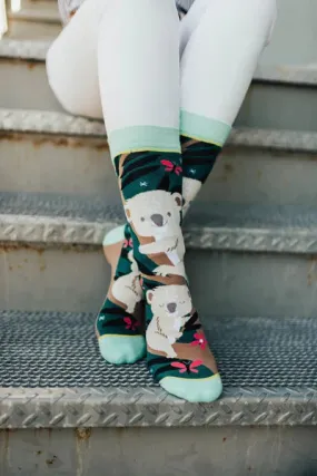Crew Socks in Over Koala-Fied