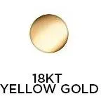CRISLU Postless (Clip) Stud Earrings Finished in 18kt Yellow Gold