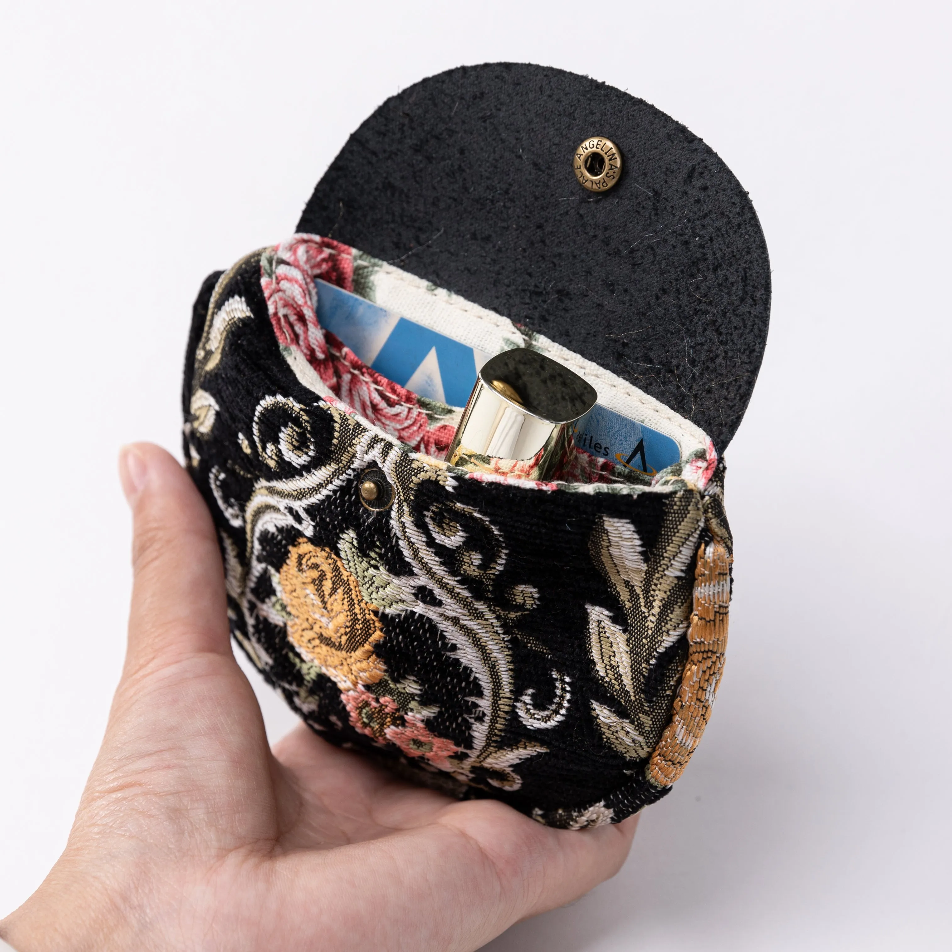Eternal Elegance Black Flap Coin Purse