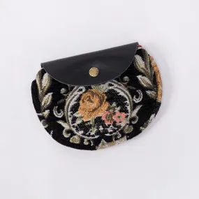 Eternal Elegance Black Flap Coin Purse