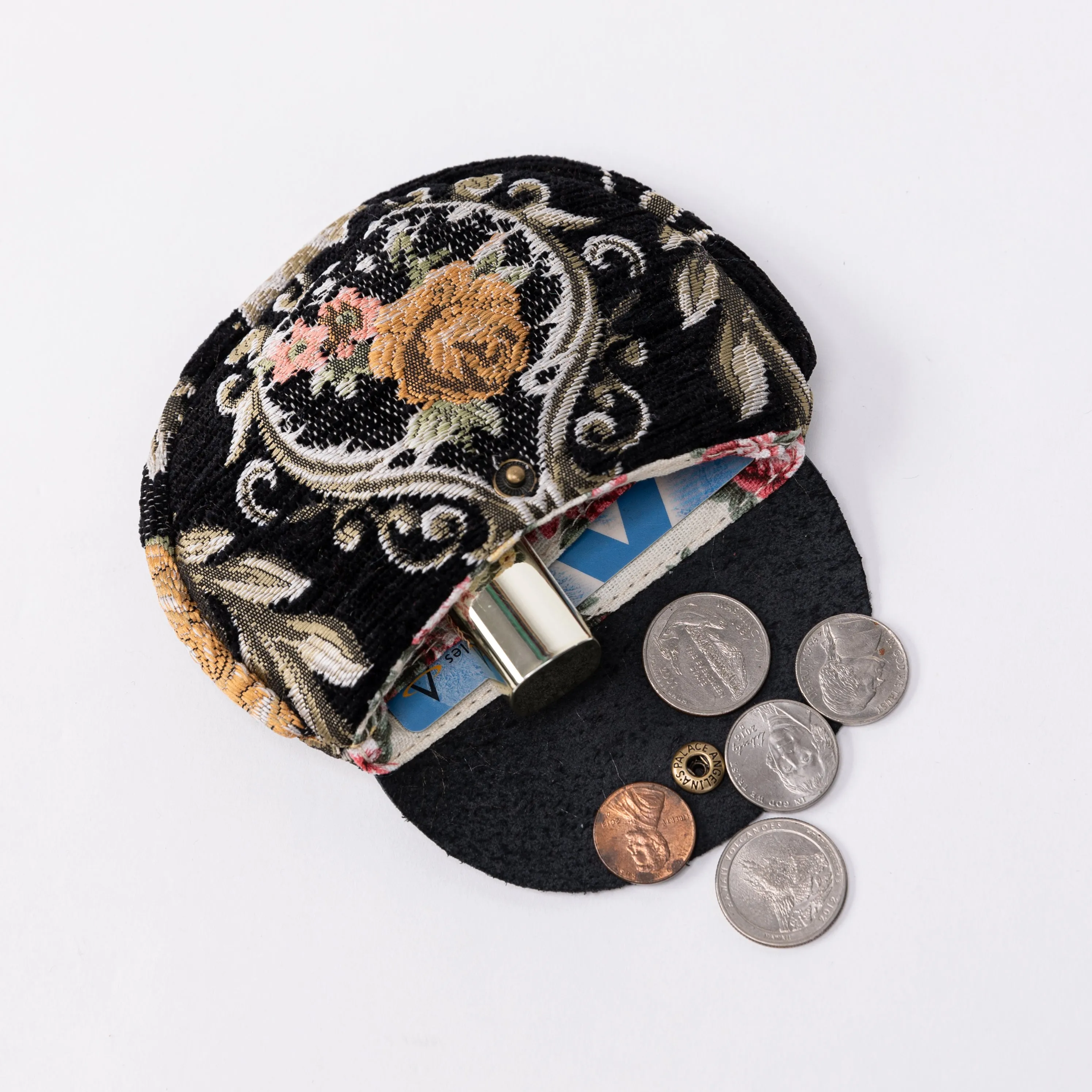 Eternal Elegance Black Flap Coin Purse