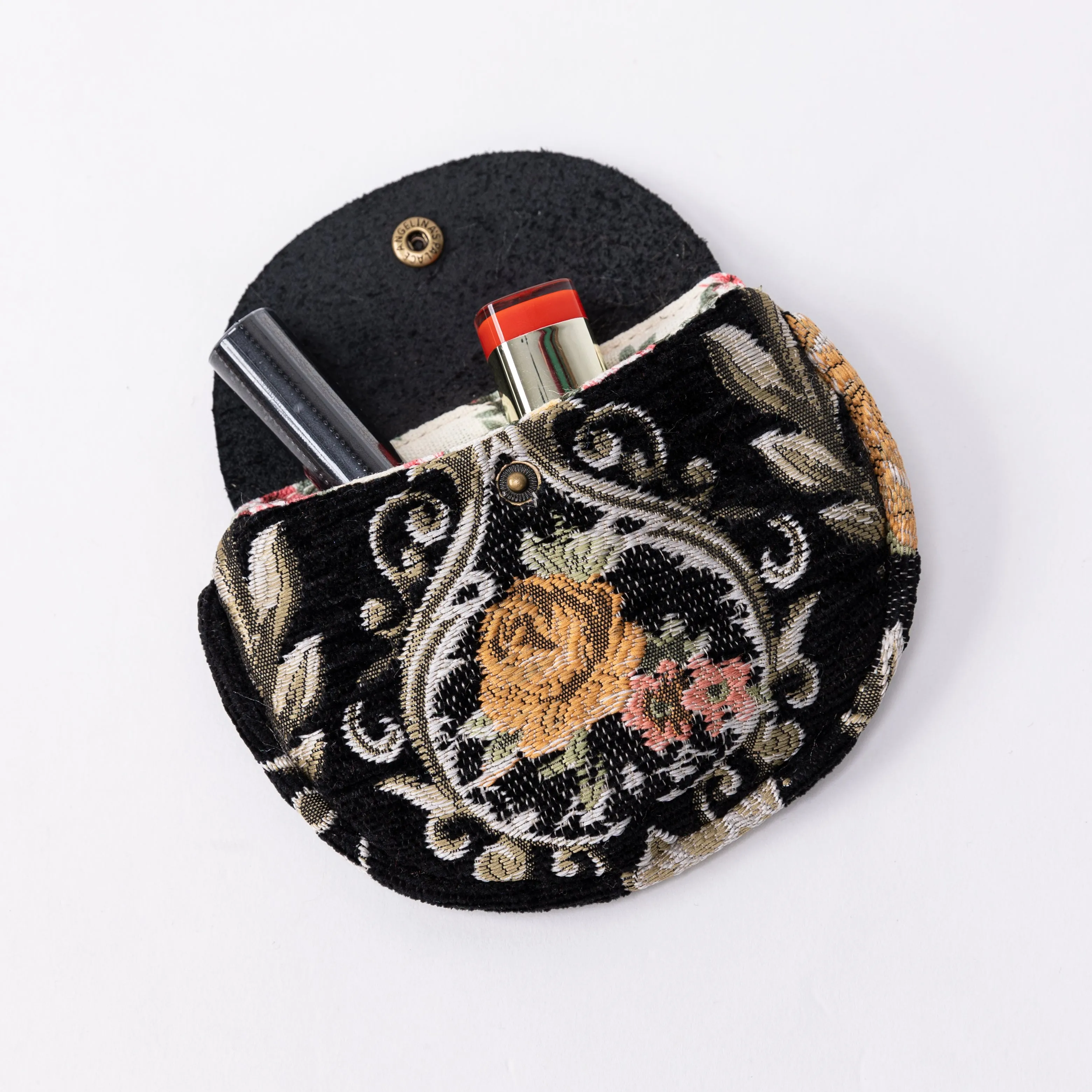 Eternal Elegance Black Flap Coin Purse