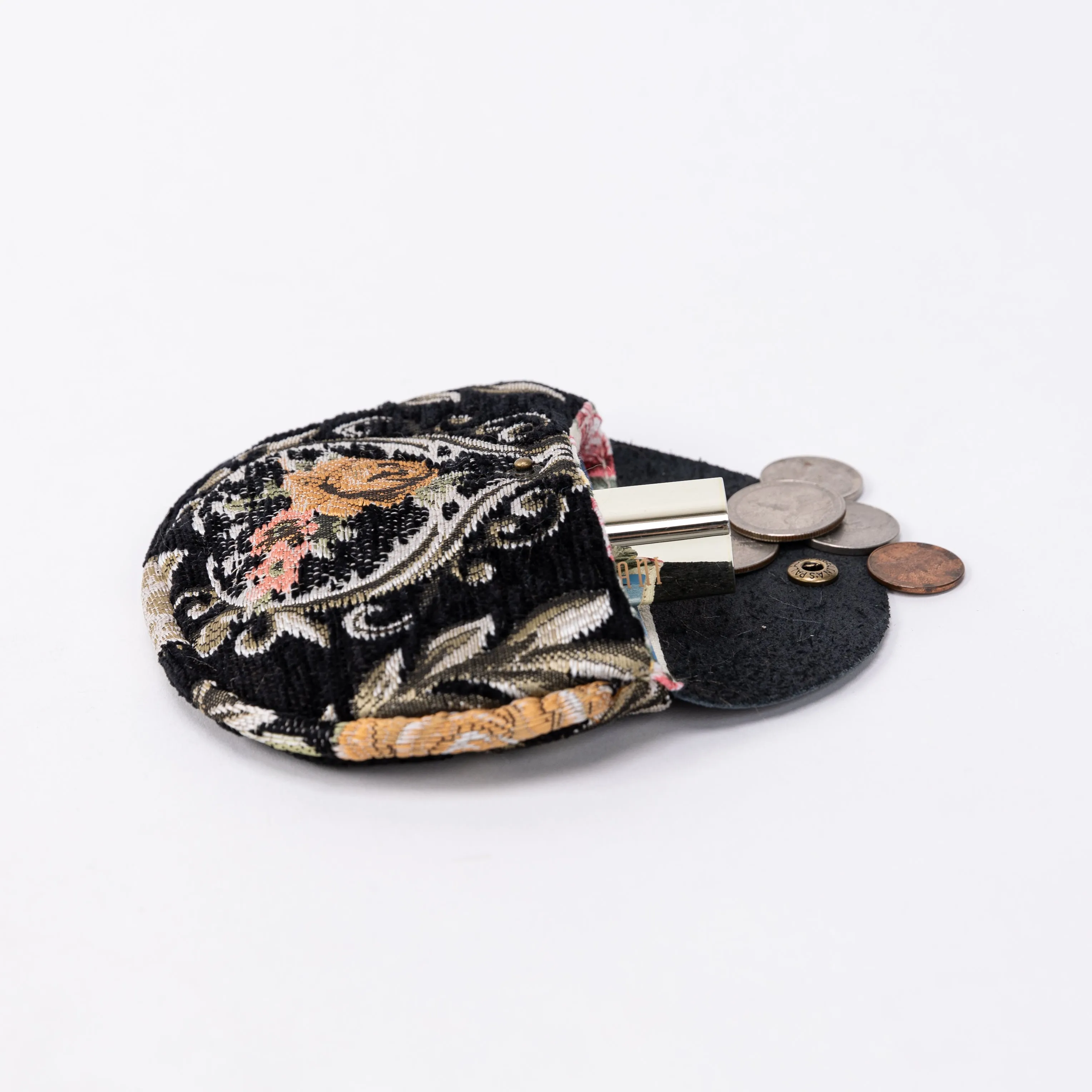 Eternal Elegance Black Flap Coin Purse