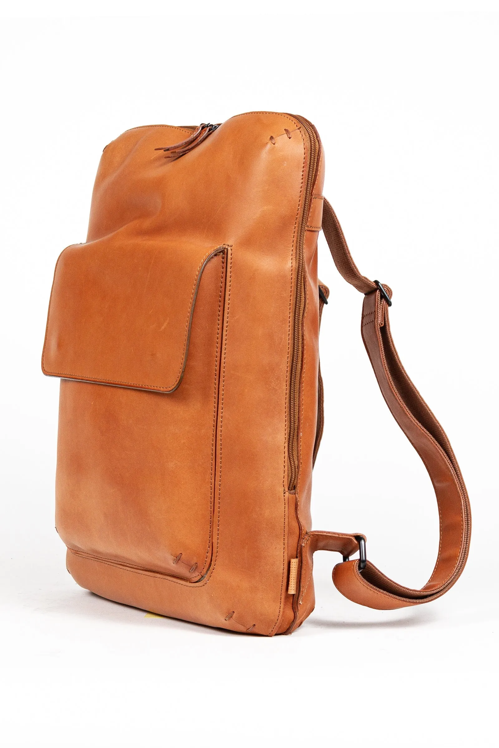 Futura Snap Pocket Backpack in Cognac