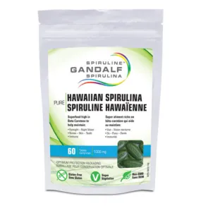 Gandalf Hawaiian Spirulina (1000mg) (60 Tablets)