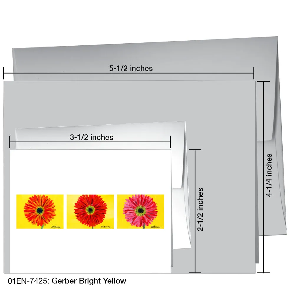 Gerber Bright Yellow, Greeting Card (7425)