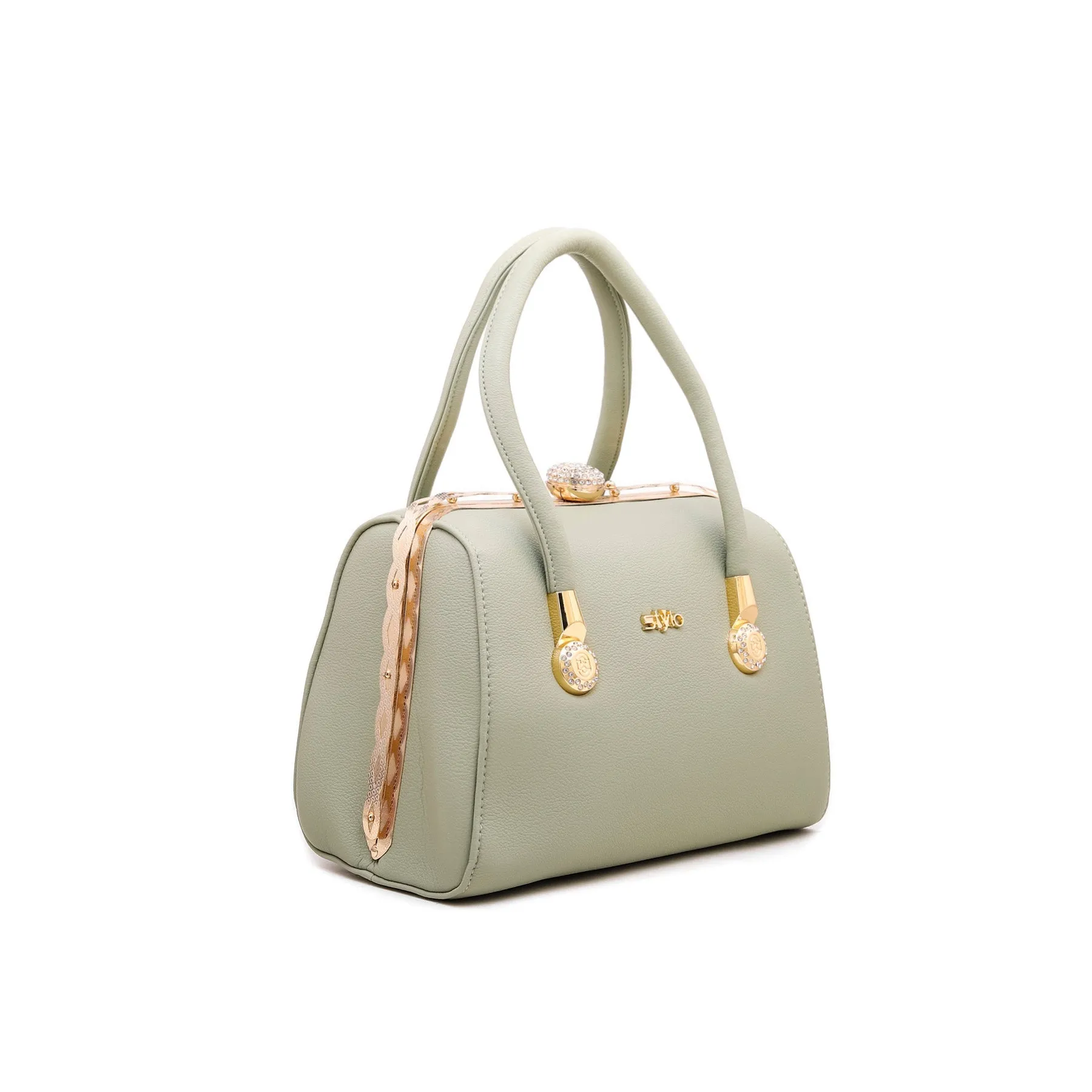 Green Fancy Hand Bag P35824