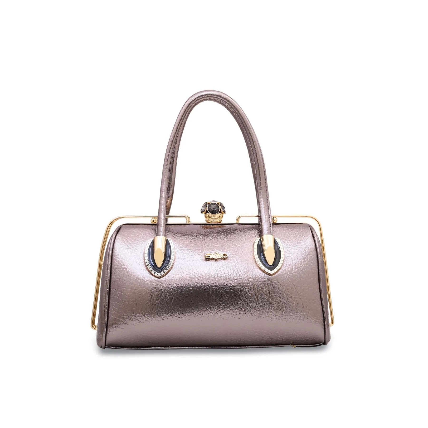 Grey Fancy Hand Bag P35834