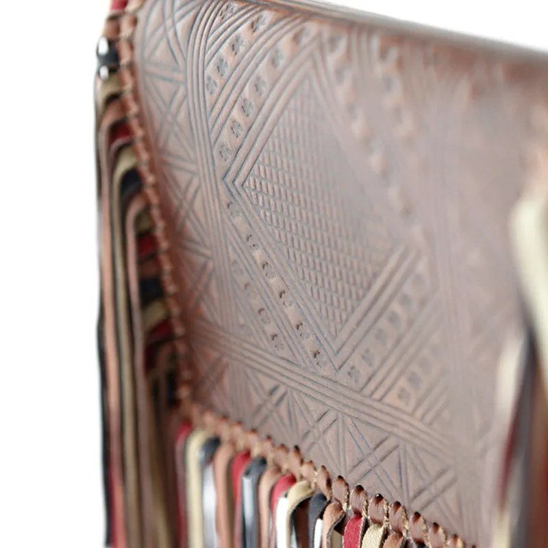 Handmade Boho Leather Fringe Crossbody Purse Western Purses With Fringe For Women