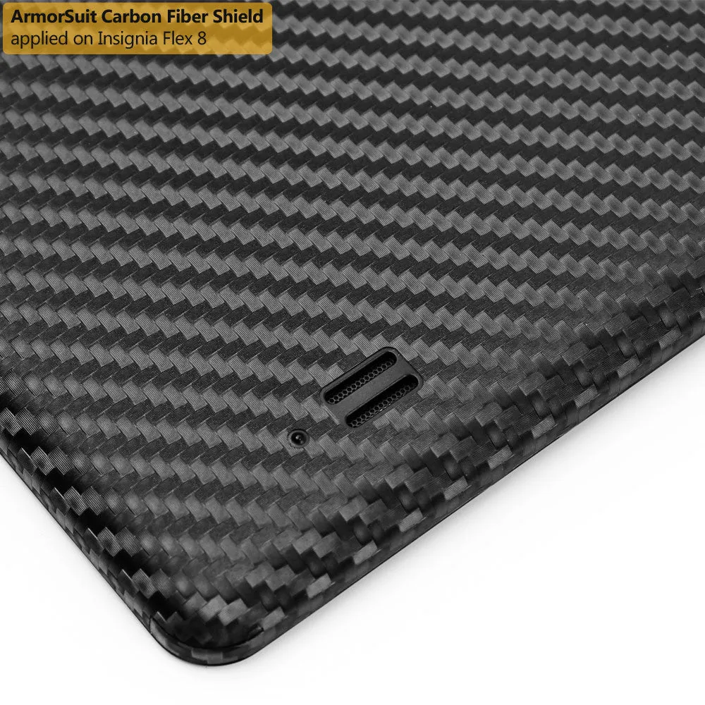 Insignia Flex 8 (NS-14T002) Screen Protector   Black Carbon Fiber Film Protector (Not Compatible with Flex 8 LTE)