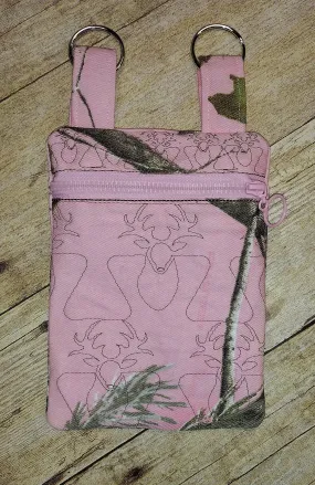 ITH Deer Motif Zipper Bag Purse