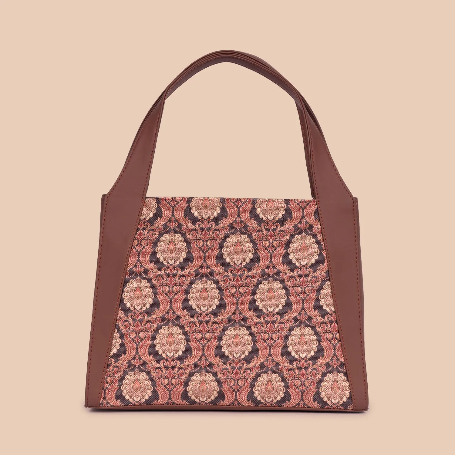 Jodhpur Damask Trapezia Tote