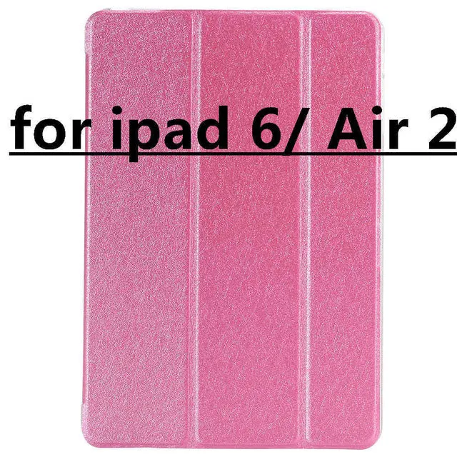 KISSCASE For ipad mini ipad5 6 Air 2 Flip Transparent Clear Silk Leather Case For ipad Air air2 Mini 1 2 3 4 Stand Full Cover