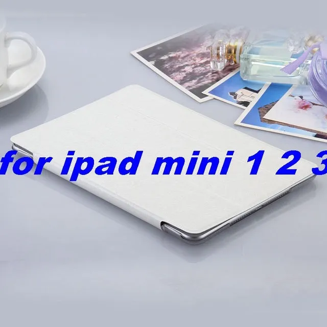 KISSCASE For ipad mini ipad5 6 Air 2 Flip Transparent Clear Silk Leather Case For ipad Air air2 Mini 1 2 3 4 Stand Full Cover