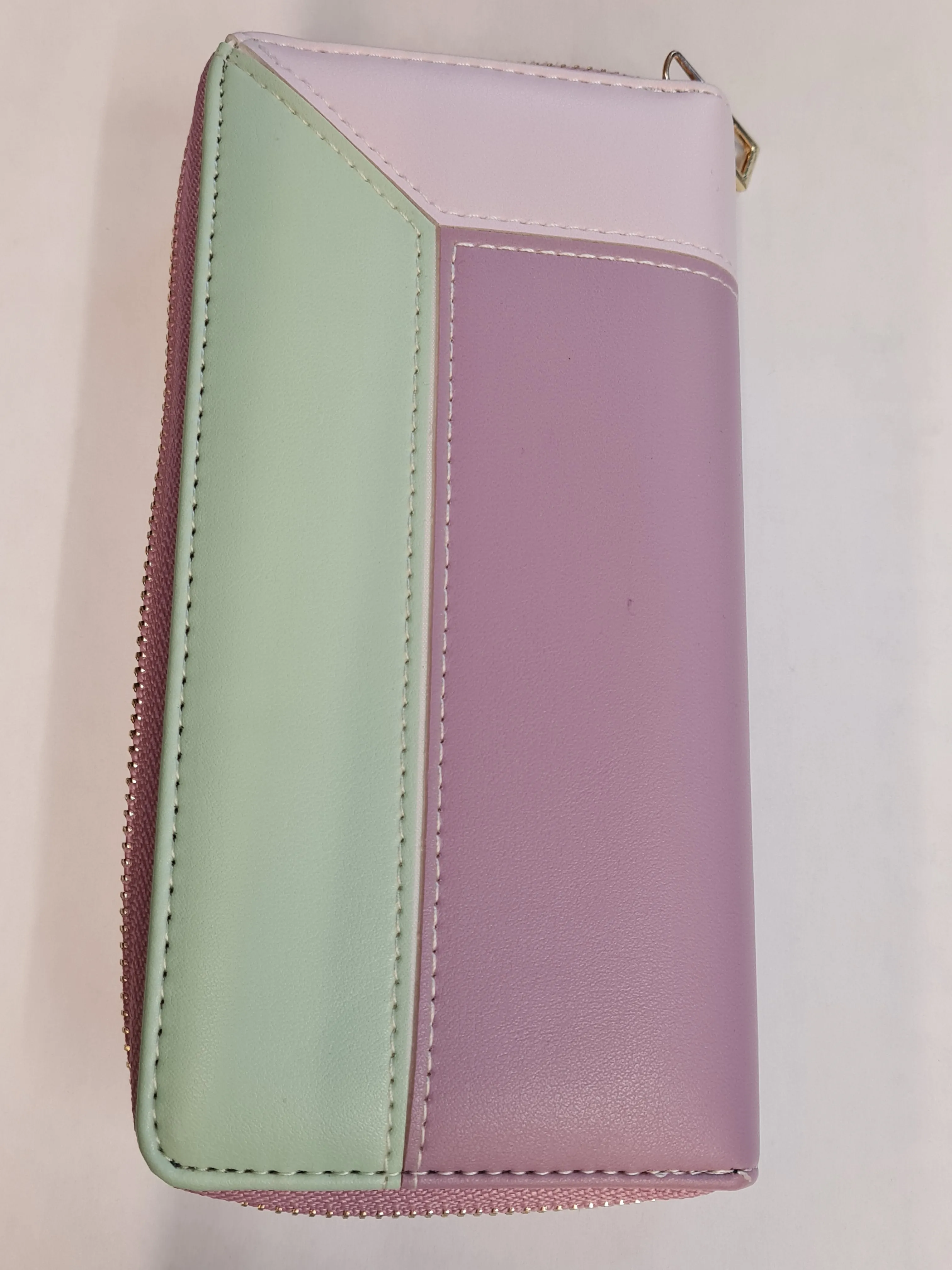 Ladies fashion Zip Round Concertina Purse with Inner Zip 7149
