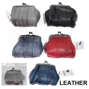 Ladys Purse With Metal Clips - 8cm x 7.5cm