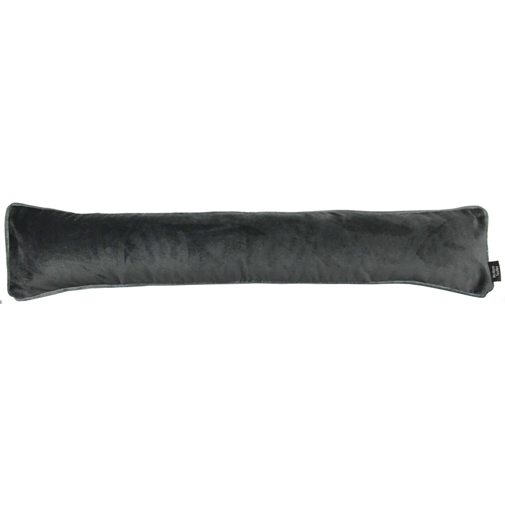 Matt Charcoal Grey Velvet Draught Excluder