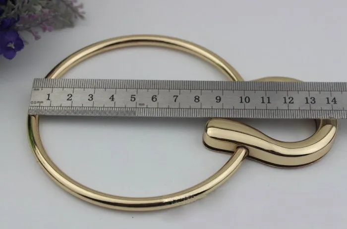 Metal Bag Round Arch Handles Gold Gun Black Purs Straps Strapshandle Leather Handle Clutch Design Bag Accessories Diy 143 mm 5 5/8 inches