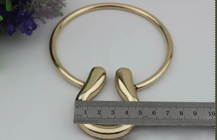 Metal Bag Round Arch Handles Gold Gun Black Purs Straps Strapshandle Leather Handle Clutch Design Bag Accessories Diy 143 mm 5 5/8 inches