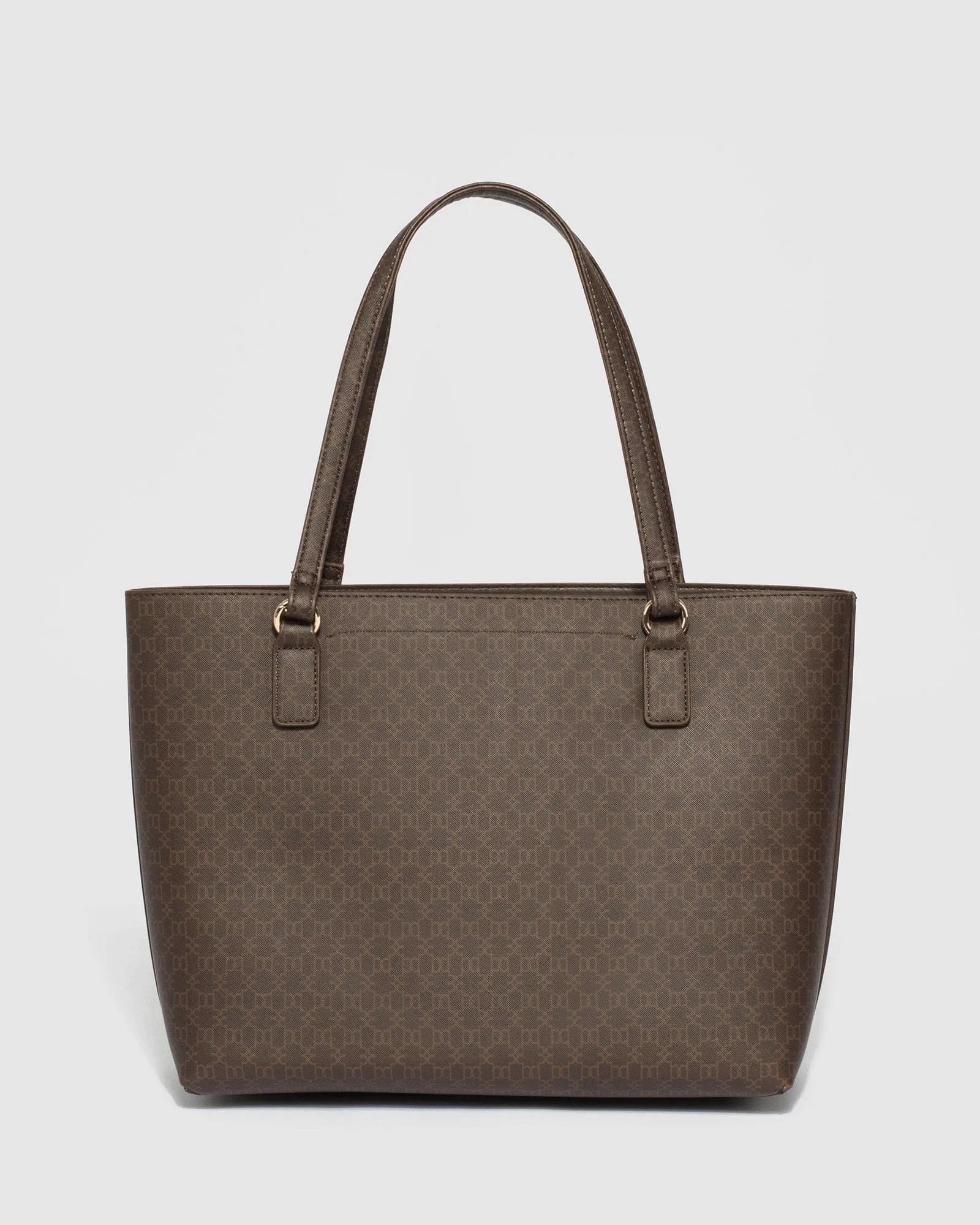 Monogram Angelina Tote Bag with Gold Hardware