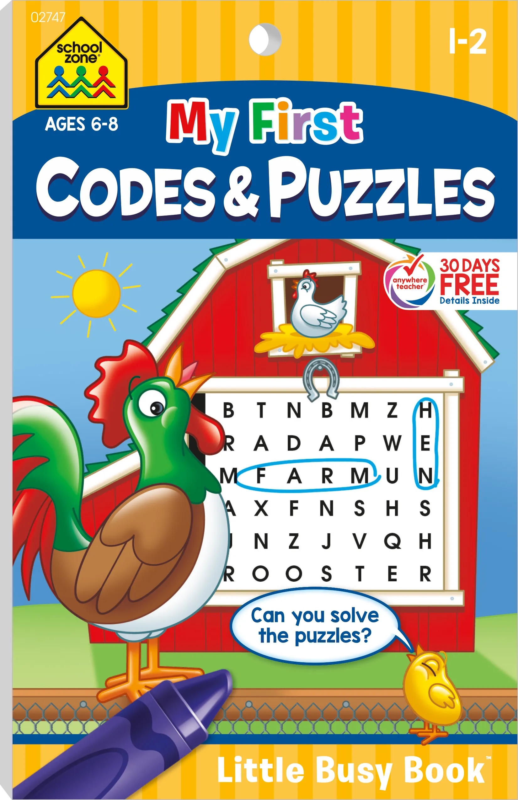 My First Codes & Puzzles Grades 1-2 Workbook