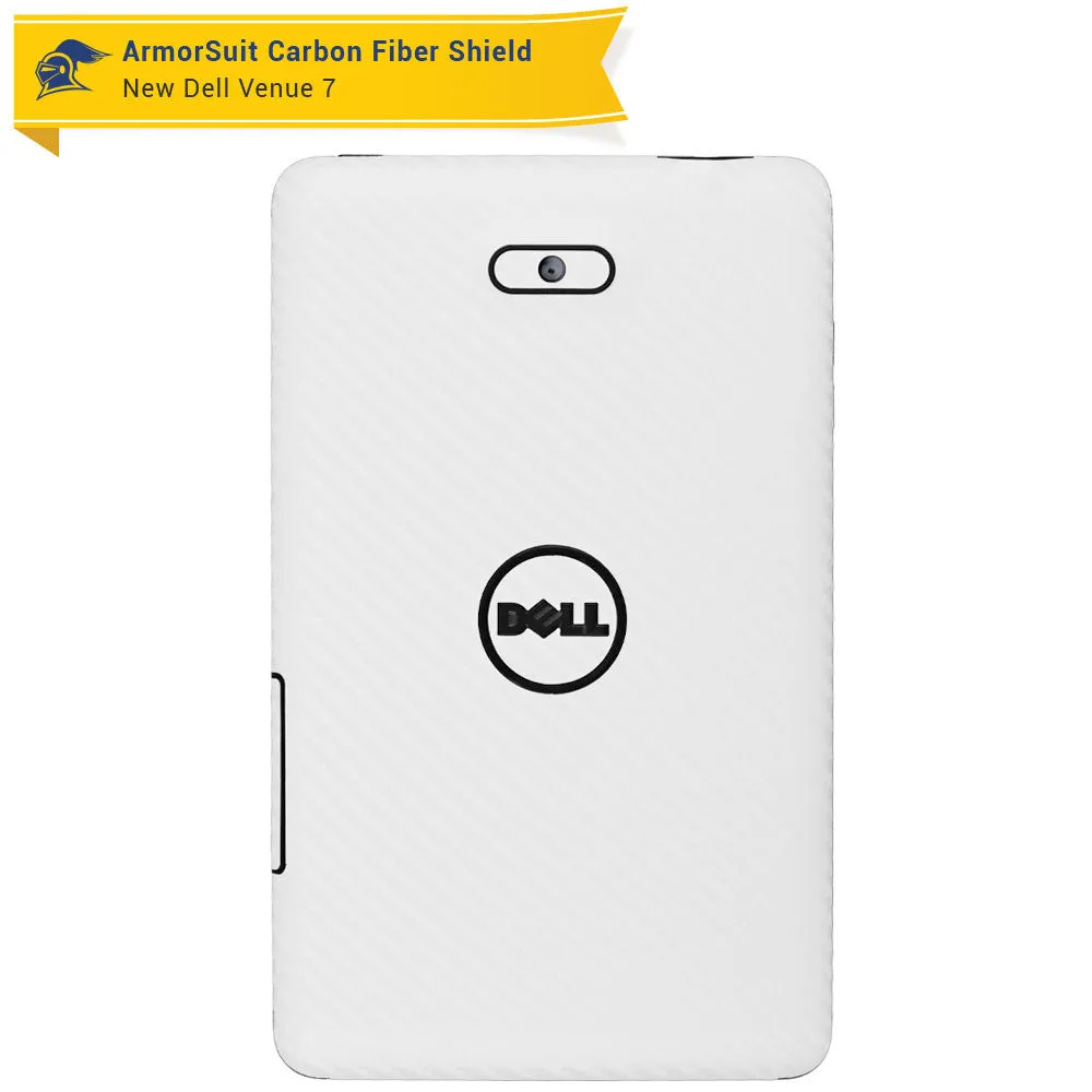 New Dell Venue 7 (2014) Screen Protector   White Carbon Fiber Skin Protector