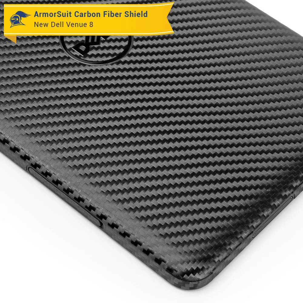 New Dell Venue 8 (2014) Screen Protector   Black Carbon Fiber Skin Protector