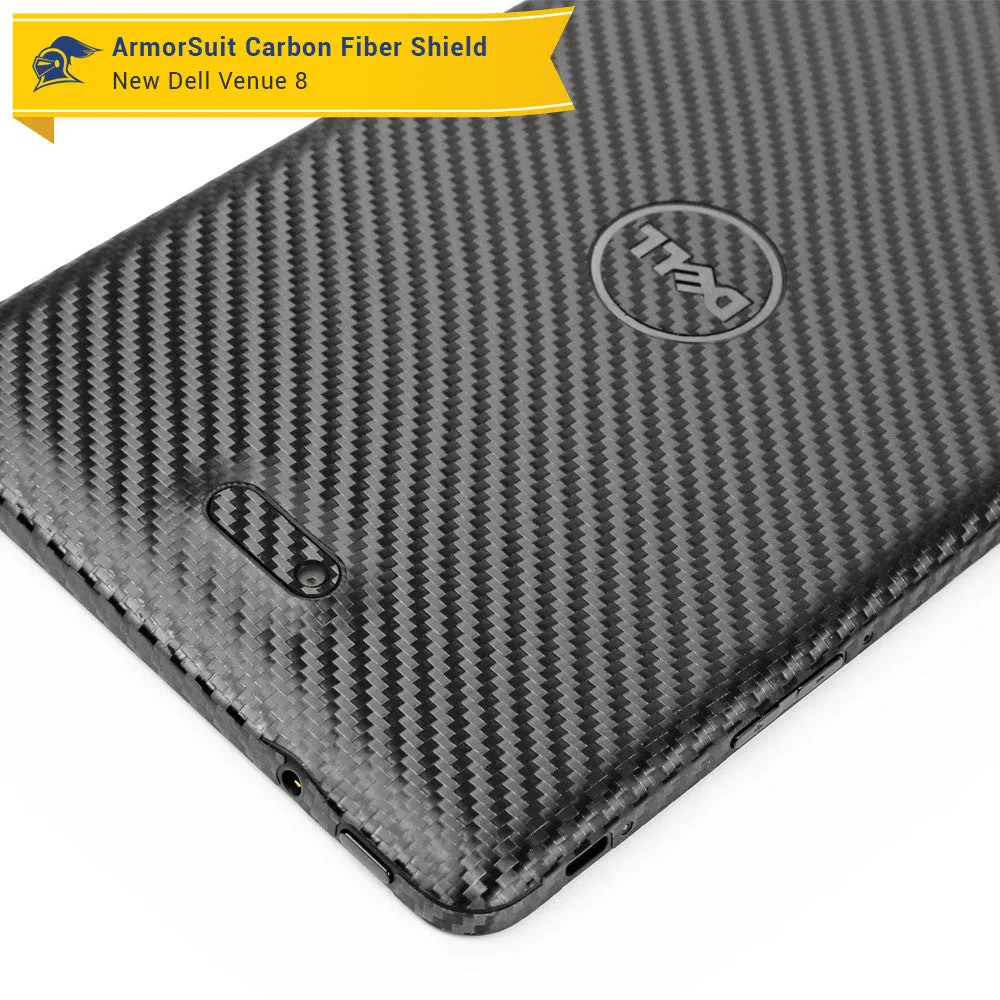 New Dell Venue 8 (2014) Screen Protector   Black Carbon Fiber Skin Protector