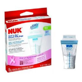 Nuk 62897 Seal 'N Go Breast Milk Storage Bags, Box of 50