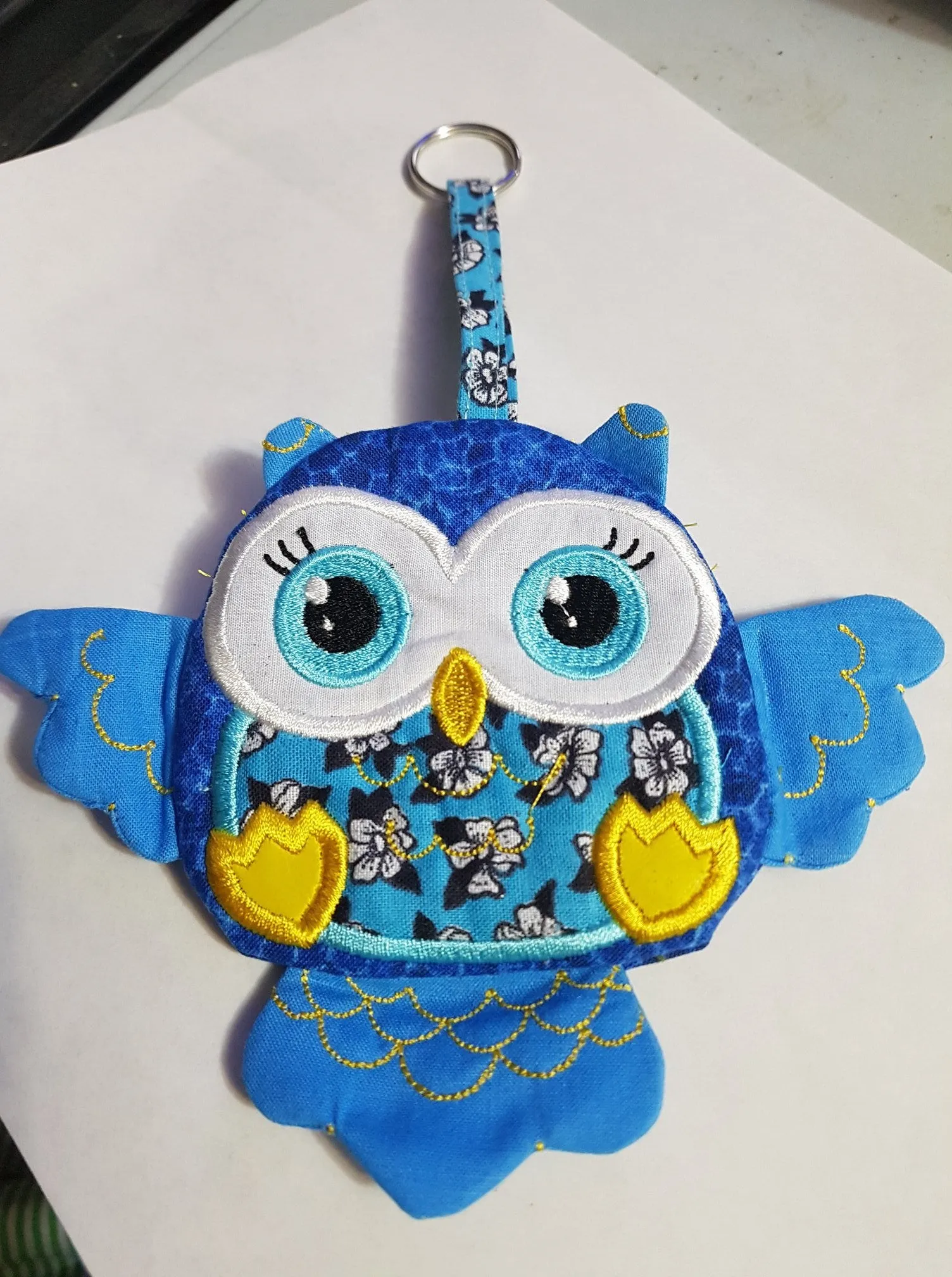 Owl Zipper Purse 4x4 5x5