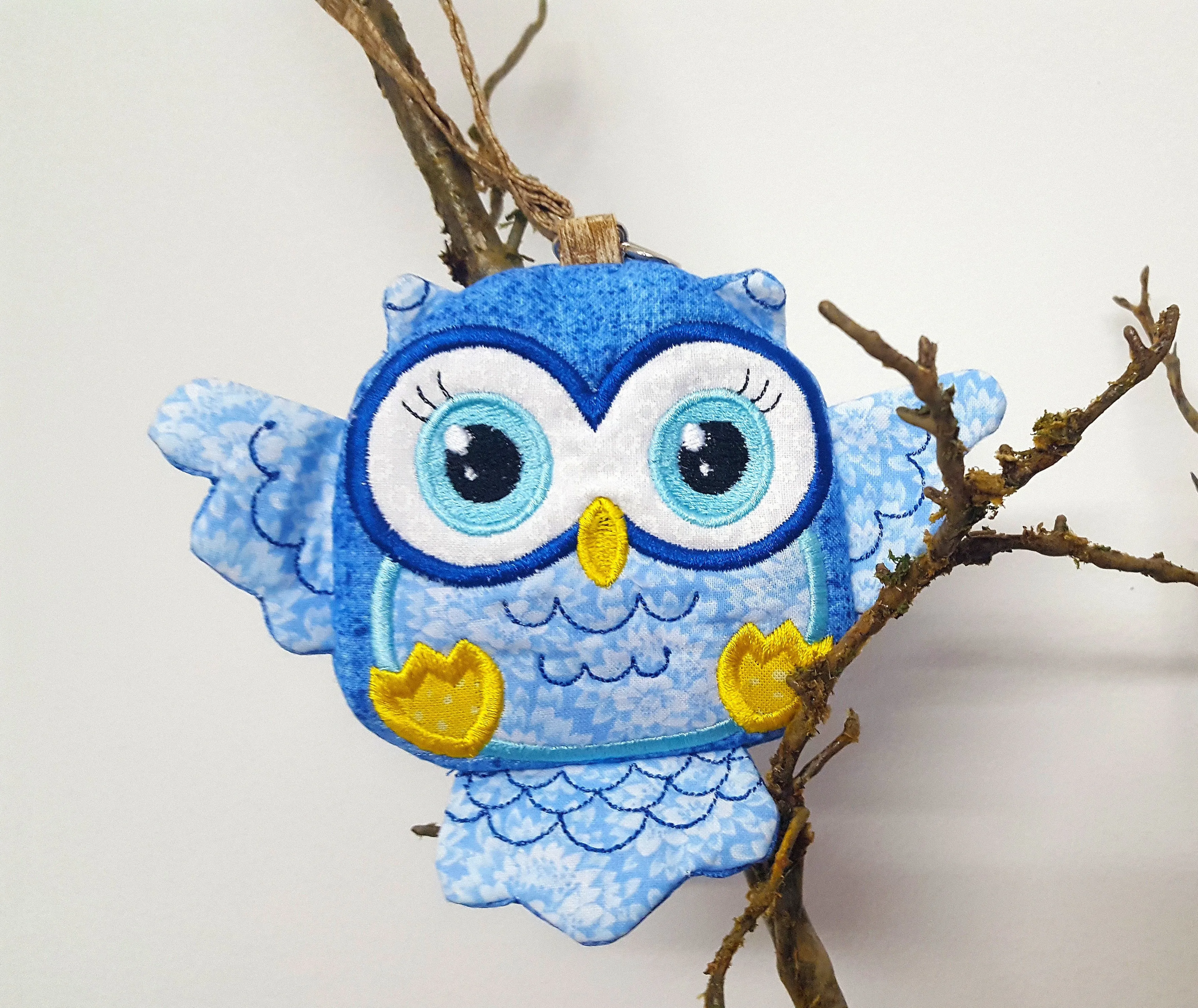 Owl Zipper Purse 4x4 5x5