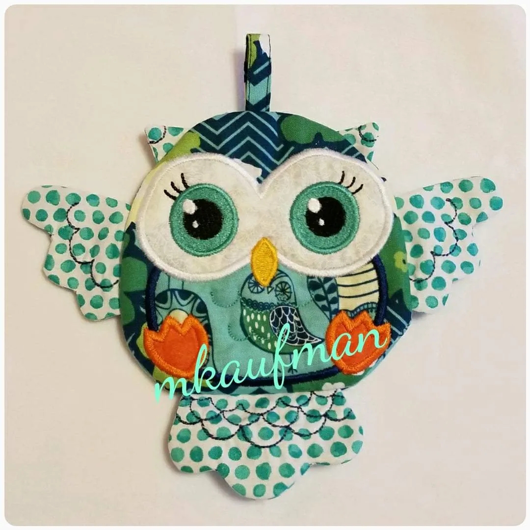 Owl Zipper Purse 4x4 5x5